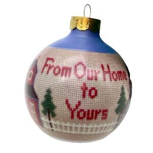 Hallmark 1990 “From Our Home to Yours” Glass Ornament